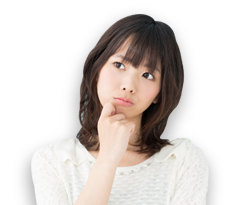 困り顔の女性