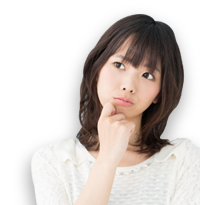 困り顔の女性